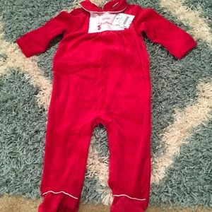 Janie & Jack boy  Christmas romper 3-6 month NWT